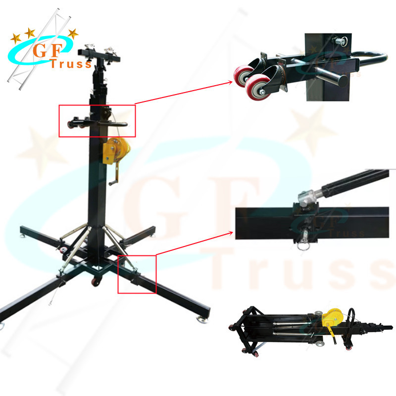 China Adjustable Height Heavy Duty Crank Stand For Hanging Truss Lights Sound Speakers wholesale