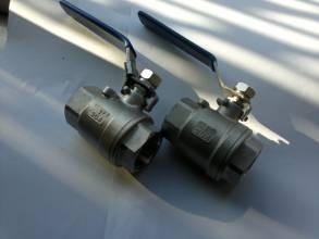 2-pc stainless steel ball valve SS304 / SS316 BSPT, NPT