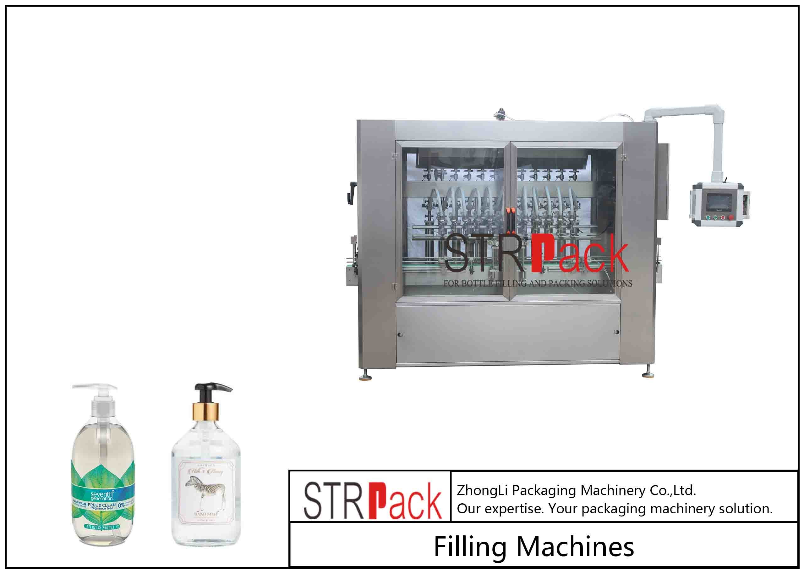 China 1000ml Disinfectant Hand Sanitizers Liquid Piston Filler 80bpm wholesale