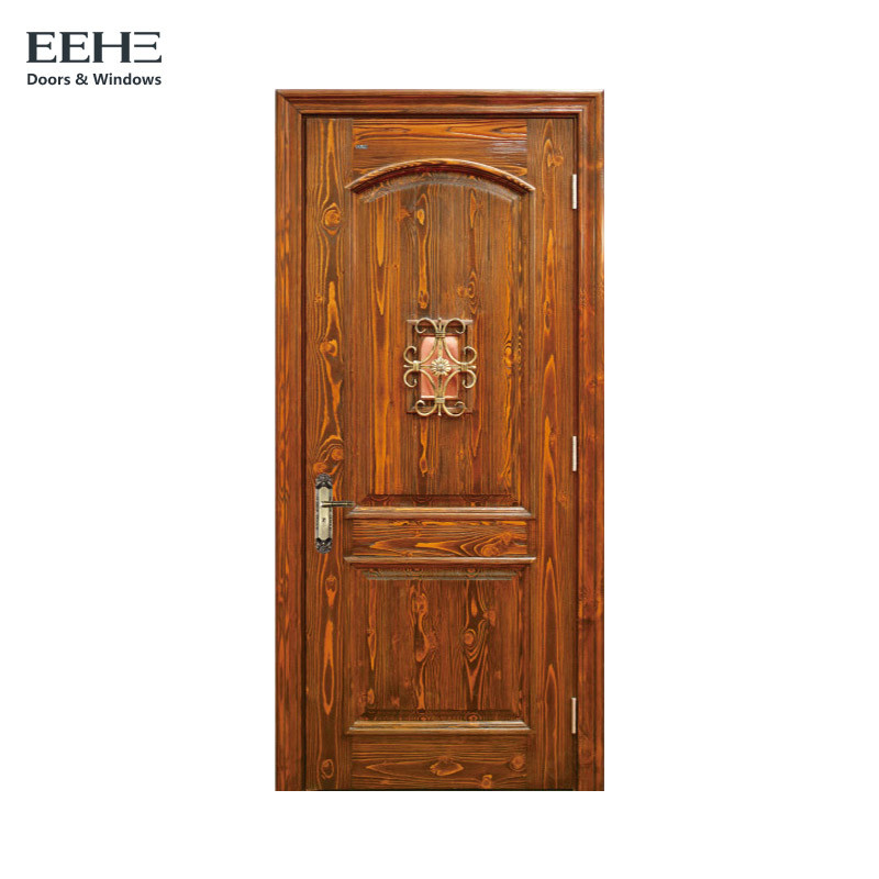 China Eco 2 Panel Interior Doors Solid Wood , 5 Times Painting Hollow Core Wood Door wholesale