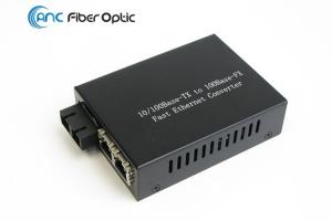 China Fast Fiber Ethernet Media Converter 10 100M Dual Fiber 1x SC ST FC Por To RJ45 wholesale