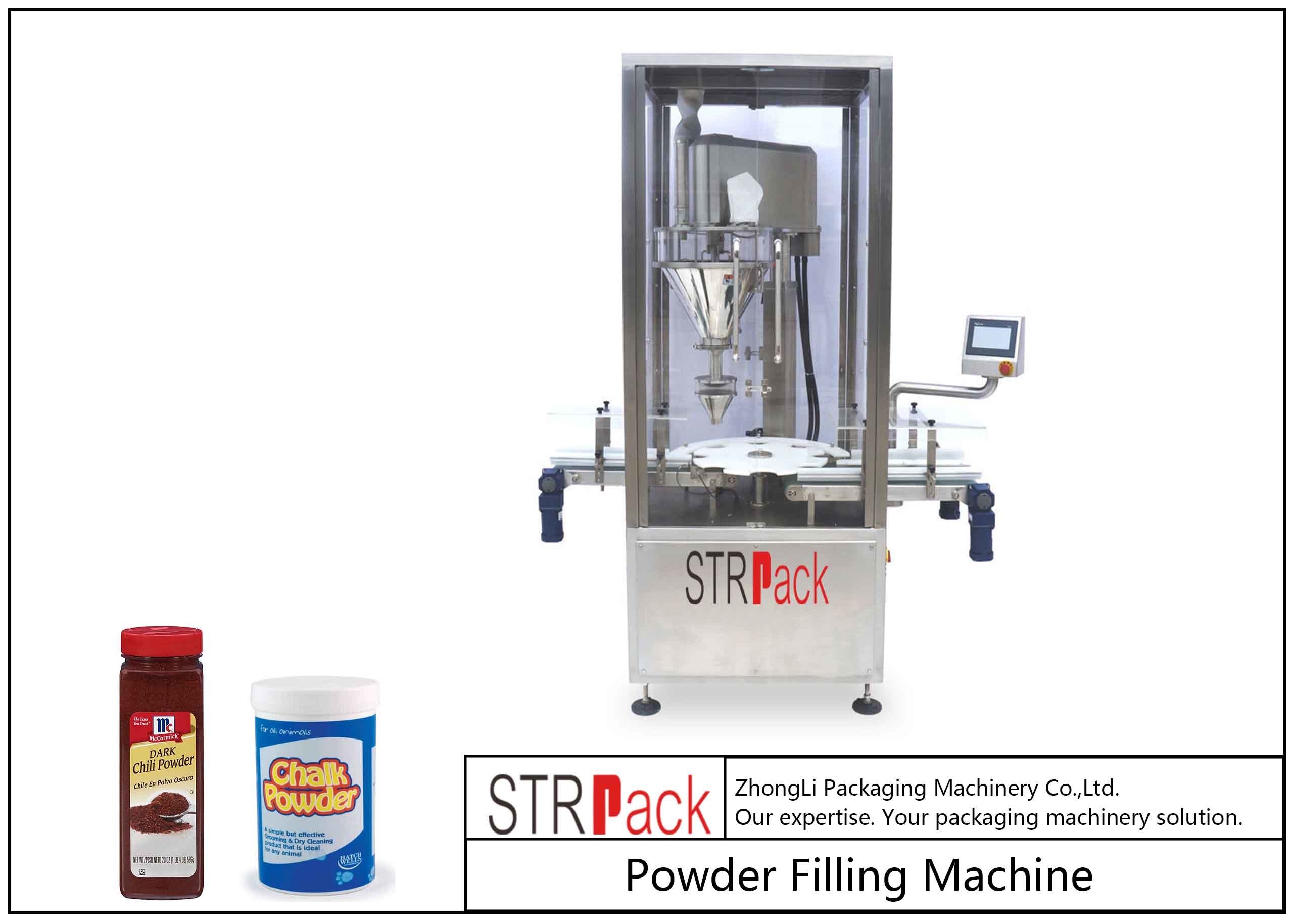 China Touch Screen Control Powder Filling Equipment With Stainless Steel Structure wholesale