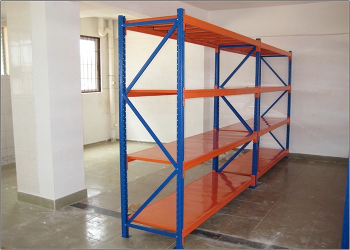 China Steel Q235 Long Span Shelving System Wide Span Shelving For Midium Duty Load wholesale