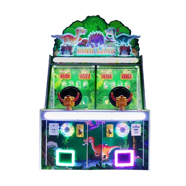 China Dinosaur Park Ball Shooting Redemption Game Machine / Capsule Toy Out Arcade Machine wholesale