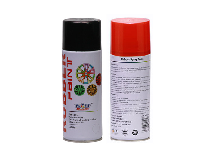 China High Gloss Plastic Coat Spray Paint , Heat Resistant Black Rubber Coating Spray wholesale