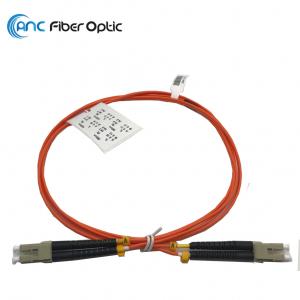China OM5 Duplex Fiber Optic Patch Cord Multimode OFNR 2.0mm Jacket wholesale