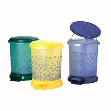 China Trash Bins, Customized Logos and Designs are Accepted, Made of PP, OEM Orders are Welcome wholesale