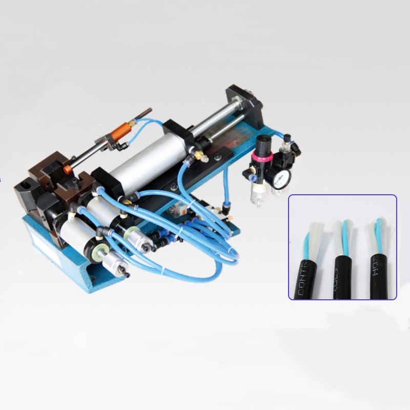 China Multiple Cores Pneumatic Wire Stripping Machine Semi Auto 49kg-115kg Force wholesale