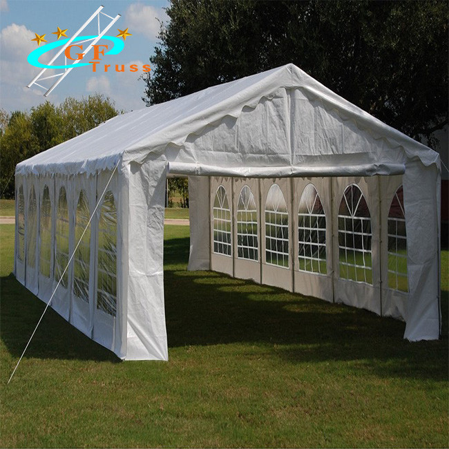 China 850g/Sqm Roof Cover White Party Tent For Stage Performance wholesale