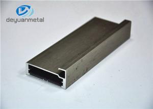 China Alloy 6063-T5 Champange Brushed Aluminium Extrusion Profile For Cabinet wholesale