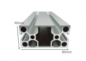 China Silvery Anodized T Slotted 6061 Aluminum Extrusion Framing For Workbench / Working Table wholesale