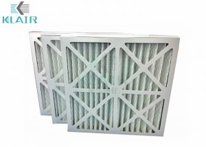 China Cardboard Frame Hvac Pre Filter , Pleated Panel HVAC Furnace Filter G4 wholesale