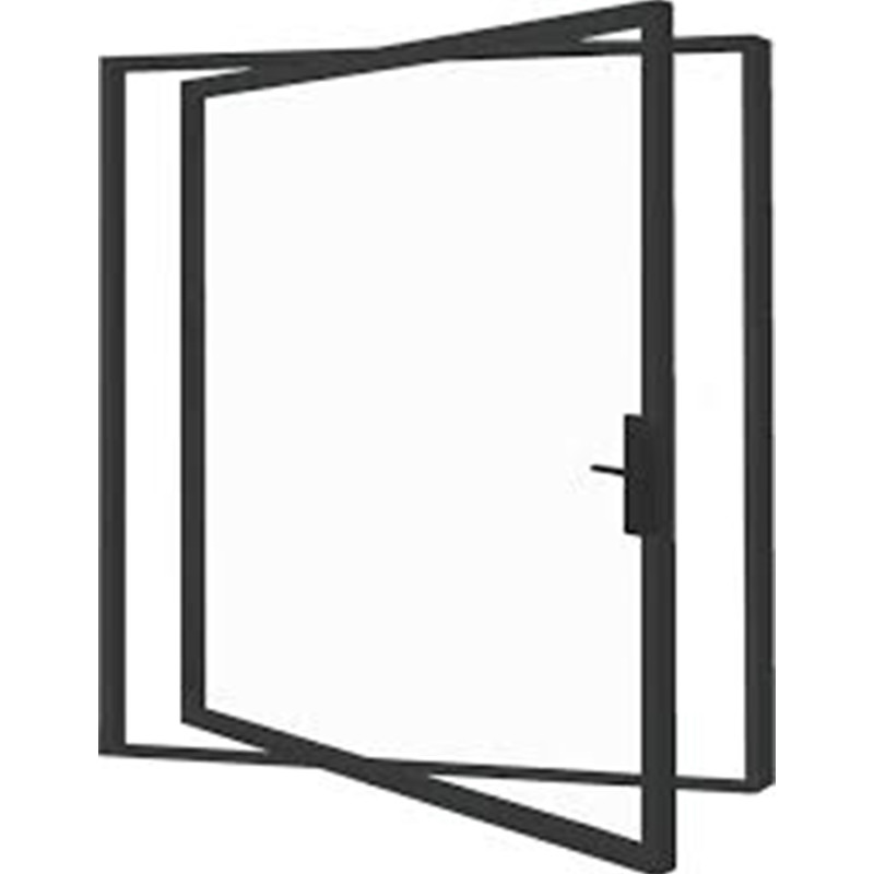 China Narrow Frame Aluminium Pivot Doors Ventilating Two Sides Folding wholesale