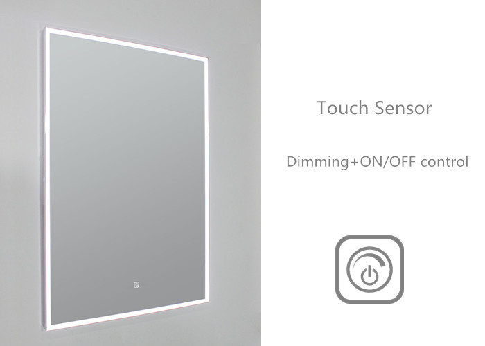 China Slimline Illuminated Bathroom Mirrors / Backlit Bathroom Vanity Mirrors Energy Efficient wholesale