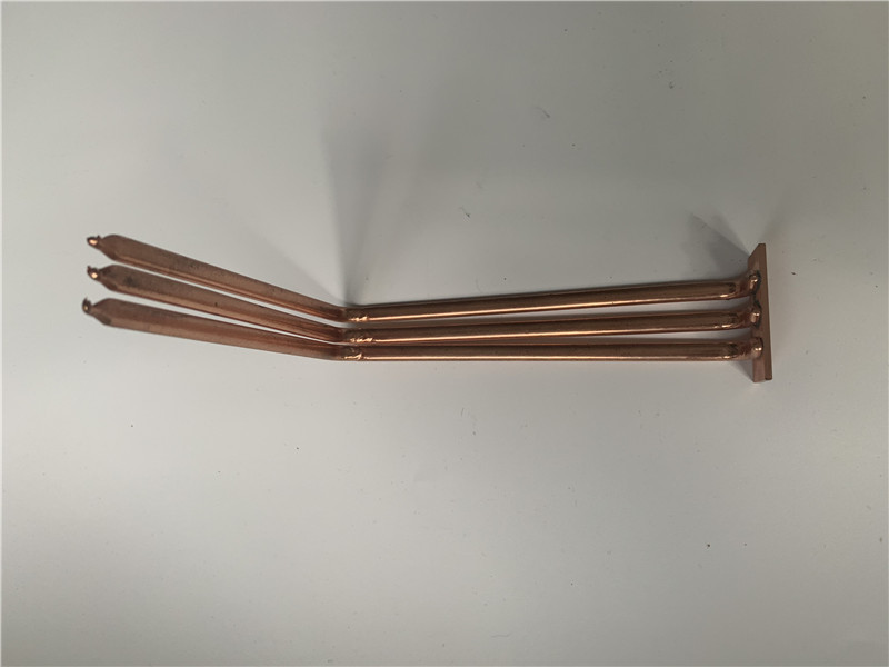 China Flattened Brazing Copper Pipes bended And Flattened With Passivation wholesale