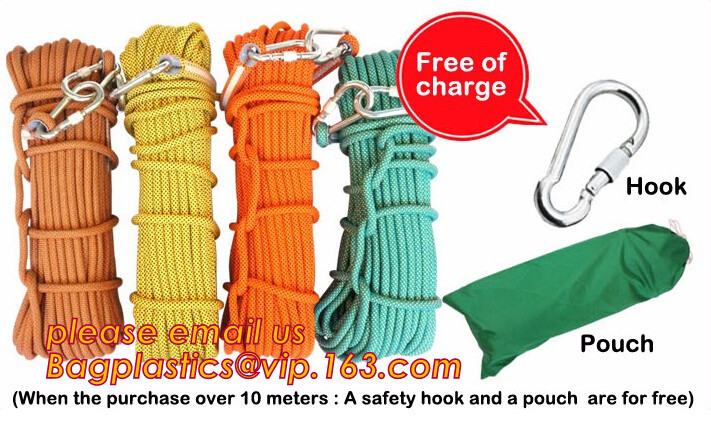 China climbing rope, protective escape rope polyester rope, escape rope, High-altitude escape rope rescue rope(fire escape,res wholesale