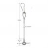Buy cheap Safety Swaged Steel Eyelet And Hook Wire Rope Sling To Secure The Lights from wholesalers