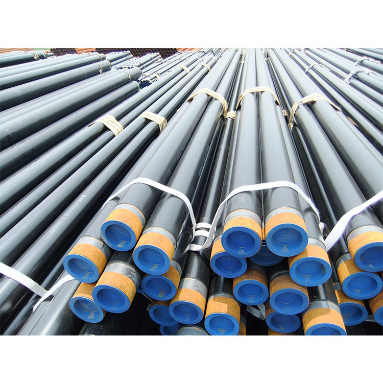 China API 5L x42 x46 x50 schedule 40 black carbon steel ERW pipe/MS straight seam welding steel pipe/round steel pipe/tube wholesale