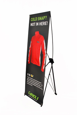 China W 60 * H 160 Trade Show Pull Up Banners , Foldable X Frame Banner Stand wholesale