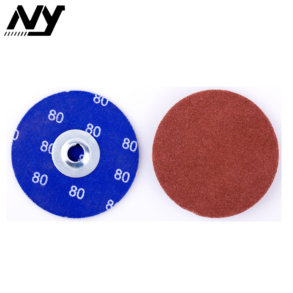 China 3m 2" Quick Change Abrasive Discs , Round 120 Grit Roll Lock Type R Quick Change Disc wholesale