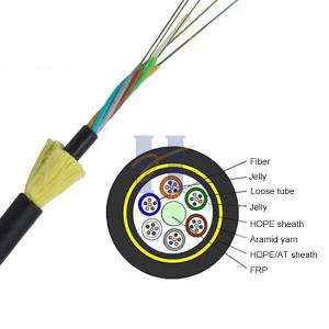China 12F All Dielectric FRP Loose Tube Self Supporting Aerial Fiber Cable G652D wholesale