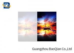 China PET / PP Material 3D Picture Cards , Custom Lenticular Cards Beautiful Landscape Pattern wholesale