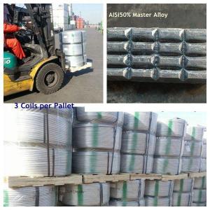 China Алюминиевые лигатуры, Grain Modifiers Aluminium master alloys AlTi5B1, AlTi3B1, AlTi5B0.6 wholesale