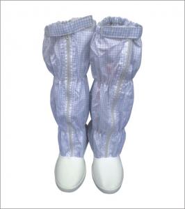 China Light ESD Safety Shoes Anti Static Grid Fabric Booties For Electronic  Industry wholesale