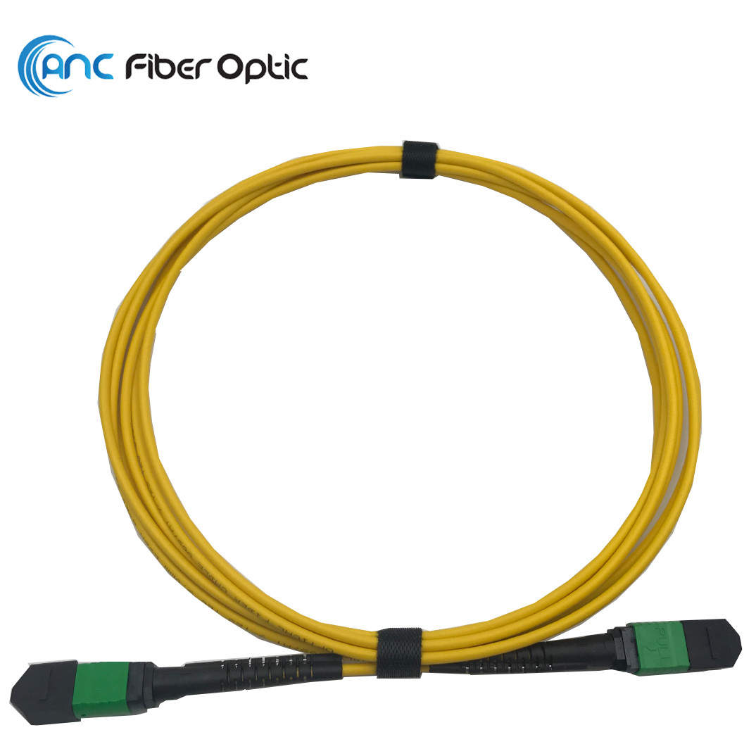 China SM G657A1 12F Flex Bend MPO Cable Assembly Flexible MPO Boot 3 Meters wholesale