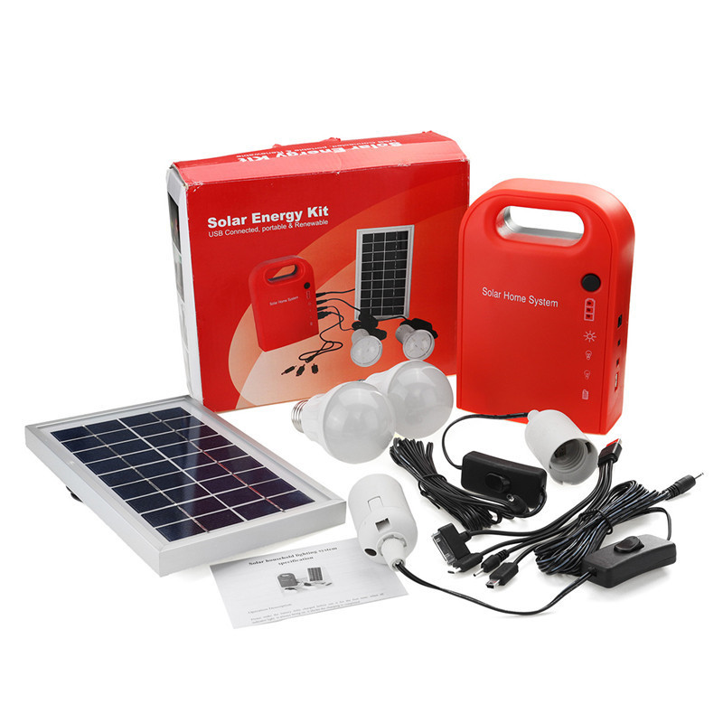 China Portable 3W Solar Lighting Kit Solar Energy Light Bulb Emergency Rechargeable Led  Solar Camping Lamp SG0603 wholesale