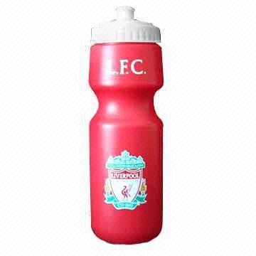 China Plastic Water Bottle, Made of PE, Customized Designs and Colors are Accepted wholesale