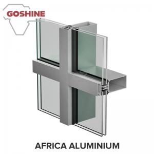China Sun Frame aluminum extrusion curtain wall profile for Israel market wholesale