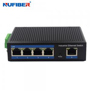 China IP40 Din Rail Mount Network Switch Hub 5 Port Gigabit Rj45 UTP Interface wholesale