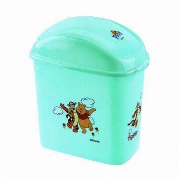 China Dustbin, Made of PP Material, Customized Logos/Designs are Accepted, Measures 27 x 16.5 x 30.5cm wholesale
