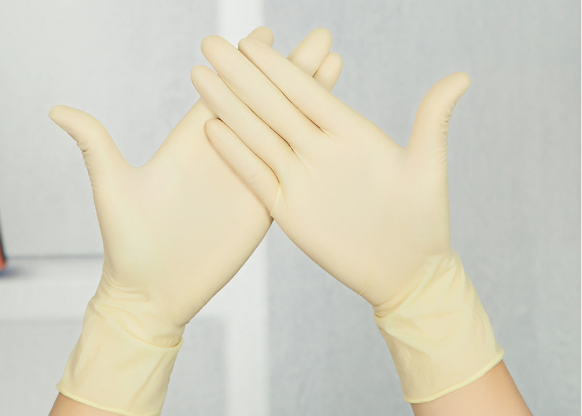 China Disposable medical latex gloves / surgical gloves / examination gloves wholesale