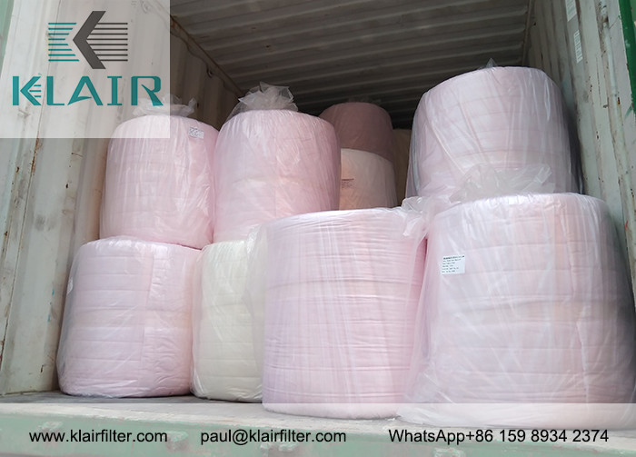 China KLAIR Synthetic Fiber Three Edges Welded Bag Air Filter Media Roll M5 M6 F7 F8 F9 wholesale