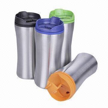 China Travel Mugs, Made of Stainless Steel and PP for Inner, with Food Safe Grade wholesale