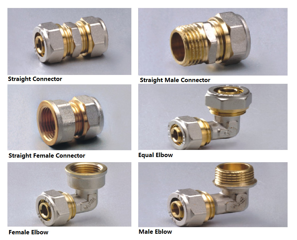 China Compression Fitting and Pressing Fitting for PE-AL-PE, PE-AL-PEX, PEX-AL-PEX PERT-AL-PERT wholesale
