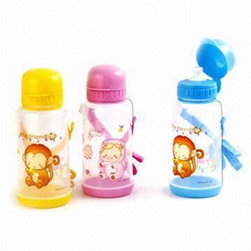 China Kid's Water Bottles, Made of Plastic, Suitable for Promotional Gifts, BPA-free wholesale