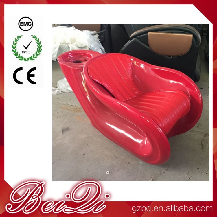 China 2018 Fiber Glass Shampoo Chair Hot Sale Used Silver Hair Washing Chair wholesale
