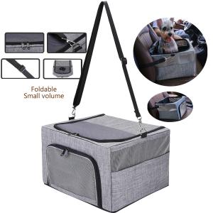 China Safety Belt Pet Travel Carrier Outdoor Oxford Breathable Mesh Dog Box wholesale