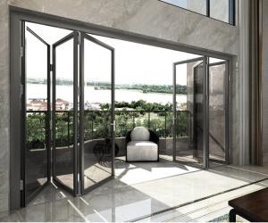 China High And Low Waterproof Track Folding Door Humanized Alloy 6063 T5 wholesale