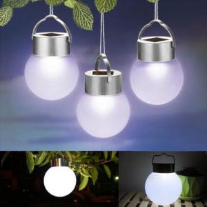 China Outdoor LED Spherical Ball Hanging Lights,Solar Powered Outdoor Lights wholesale