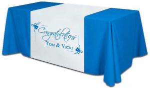 China Display Custom Printed Table Covers , Fabric Promotional Table Covers wholesale