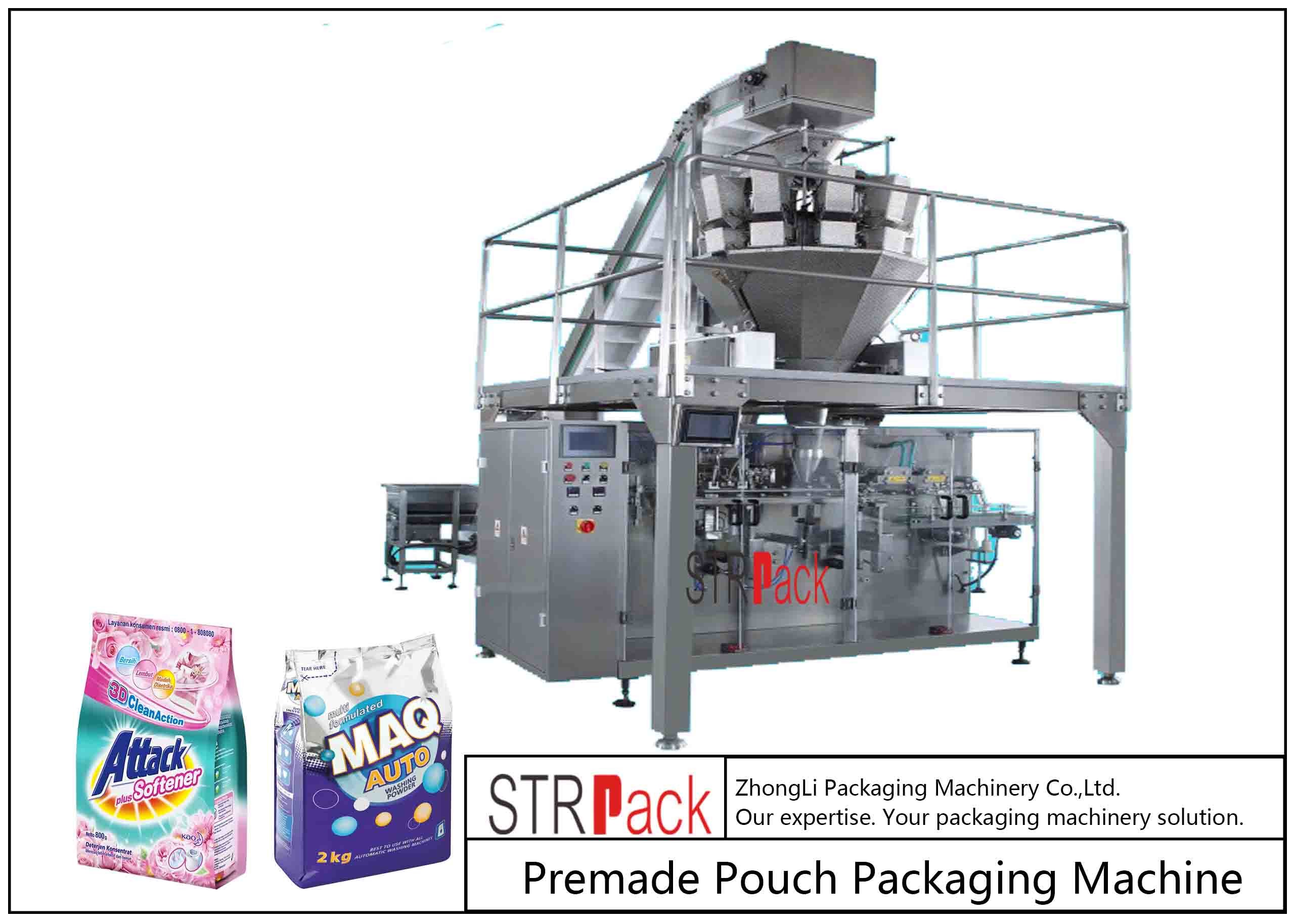 Buy cheap Powder / Granules Premade Pouch Packaging Machine High Efficiency With Linear from wholesalers