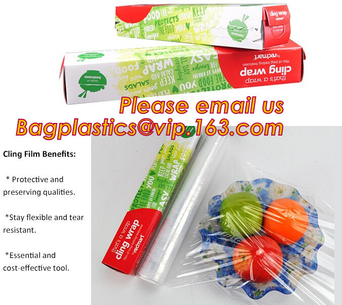 China BPA free slider /plastic cutter PE cling film for food wrap, PVC Food Wrap Cling Film, cling film for food wrap wholesale