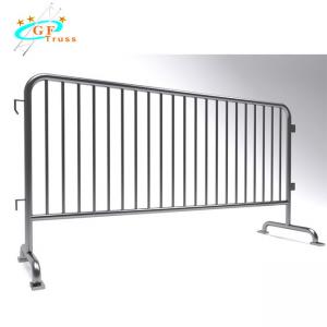 China Removable Galvanized Crowd Control Barrier Systems With Flat Bases For Concert Event wholesale