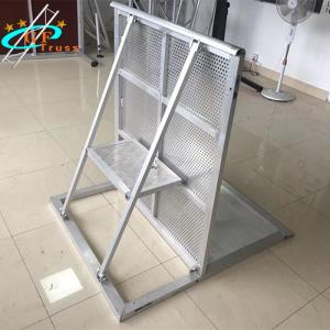 China Ensure Safety 1M*1.2M*1.2M Aluminum Finish Stage Barriers wholesale