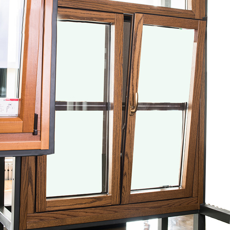 China Oak Double Glazed Windows Outward Opening Sash Awning Side Hung Casement wholesale