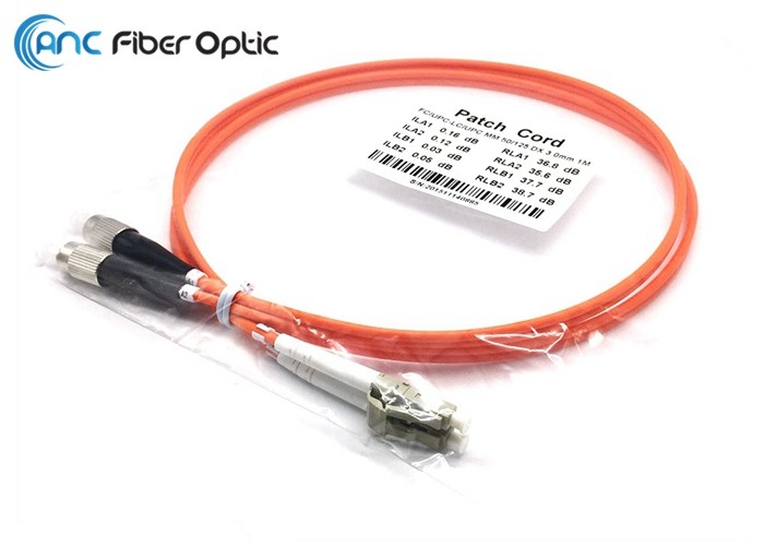 China FC To LC Fiber Optic Patch Cord LSZH Duplex 3.0mm OM1 OM2 OM3 OM4 OM5 wholesale
